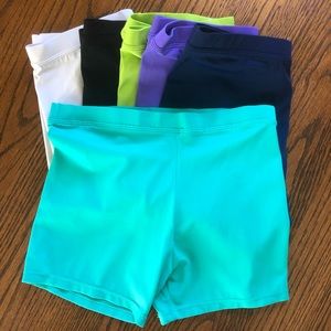 Girls size 10/12 nylon/spandex shorts